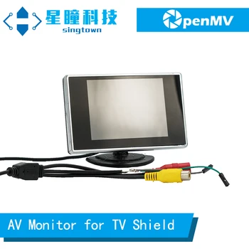 SingTown OpenMV AV Monitor TV Kilp Tõelise +Koaksiaal RCA Kaabel +Toide-Kohaldatakse OpenMV4 Cam Plus H7 /OpenMV3 4 H7 M7