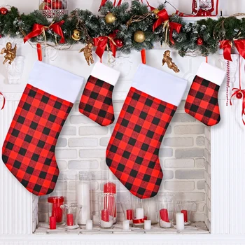 Jõulud Võre Sukad Xmas Tree Kamin Rippuvad Kaunistused Home Decor Tilk Ornament Sokid Kingitused Koti Pidulik Tarvikud