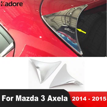 Näiteks Mazda 3 Mazda3 Axela 2014 2015 luukpära Chrome tagaklaasi Spoiler Katab Sisekujundus Pool Tiiva Vormimise Trimmib Auto Tarvikud