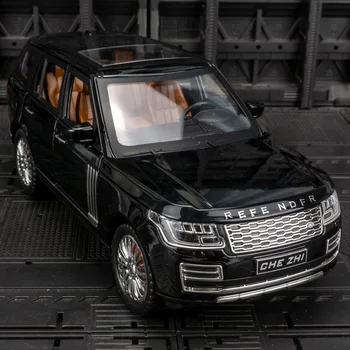Simulatsioon 1:24 Road Bluff Range Rover sulamist maastikuauto mudel heli ja valguse taaskasutuse mänguasja auto kollektsioon