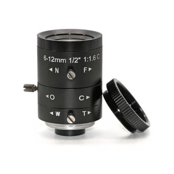 HD-3 miljonit tööstus-kaamera Objektiiv 6-12 mm objektiivi suum Fikseeritud Fookus 1/2