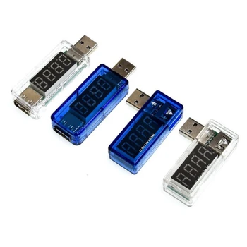 Number USB Laadija ja Tester Arst Pinge Praeguse Arvesti Voltmeeter Ammeter Patarei Tester Mobile Power Detektor Sinine Valge