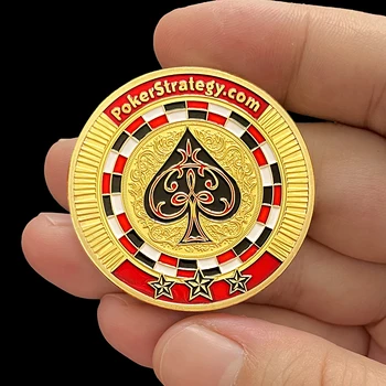 Las Vegases Pokkeri Kaardi Guard kullatud Mündid, õnnelik mündid mängida metalli laastud väike kingitus kogumine