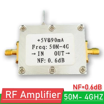 LNA 50MHZ -4000MHZ NF=0.6 dB Madal Müratase Kõrge Lineaarsus RF Võimendi JAOKS SDR HF vastuvõtja FM, VHF UHF Ham Raadio 2.4 G 900M