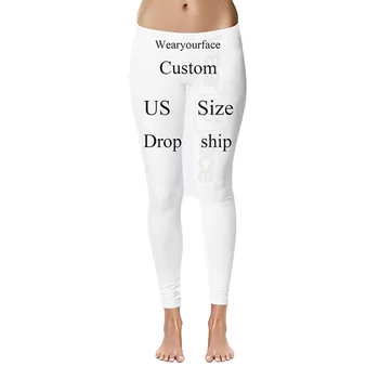 Custom Dropship USA Suurus 3D Kogu Trükitud Legging Sportwear Fitness Elastne Kulturismis Tüdrukud Naiste Rõivad