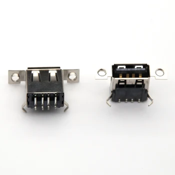 30pcs 4Pins Micro-USB-Liides Saba Laadimise Pistikupesa Kruvi Augud Micro-USB 2.0 4-pin Micro-USB-Pesa