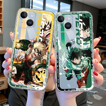 Pehme, Minu Kangelane akadeemiliste Ringkondade, Anime, Jaapan Bakugou Katsuki Funda Juhul Apple iPhone 14 Pro Max XR 11 12 13 XS Mini X 12mini 13mini