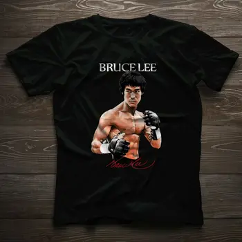 Klassikaline Hiina Kungfu Jeet Kune Do Bruce Lee T-Särk.Lühikesed Varrukad O-Kaelus T-särk, Vabaaja Rõivad Meeste Top