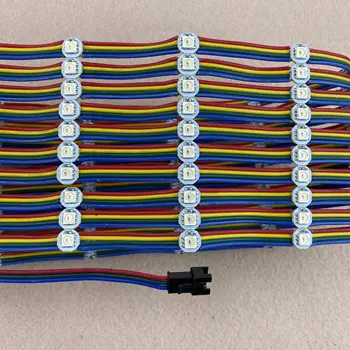 5cm/10cm/15cm/20cm traat spaicng koos 20AWG värvi traat DC5V WS2813 adresseeritavad rgb valgus;100tk/string;mitte-veekindel