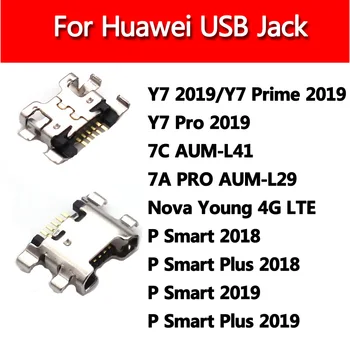 5tk Micro-USB-pesa pesa laadimise Port, Doki Ühenduspesa huawei Y7 Peaminister 2019 / Y7 Pro 2019 / P Smart Plus 2019 2018