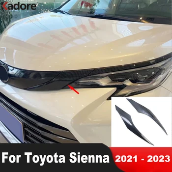Auto Tarvikud Toyota Sienna 2021 2022 2023 Carbon Fiber Front Center Iluvõre Grilli Kaas Sisekujundus Racing Grillid Vormimise Ribad