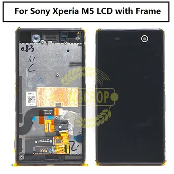 Sony Xperia M5 LCD Display +Touch Ekraani Raami Digitizer Assamblee E5603 E5606 E5653 SONY M5 LCD Varuosad