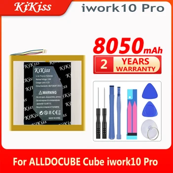KiKiss 8050mAh iwork10 Pro(5line) Tablet PC Li-Po Akut jaoks ALLDOCUBE Cube iwork10 Pro