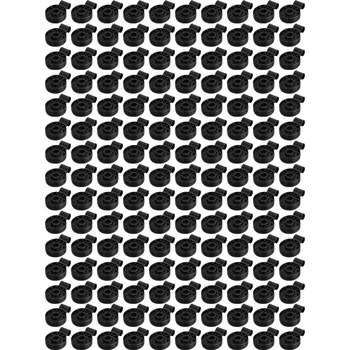 150 Tükki Ning Plastikust Klambritega Must Kaitsev Riie, Varju Riie Plastik Klambrid