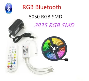 RGB LED Riba 12V Valgus Lindi LED-Tulede Riba RGB Lindi 5050 2835 Paindlik Diood Lindi Tubade TV Backlight Bluetooth