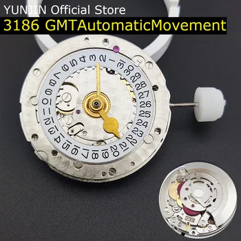 Hiina 3186 GMT Automaatne Mehaaniline Liikumine 9o kell Vasaku Käe Asend Vasaku Käe Liikumise Meeste Käsi Valmis Käsi Kell Tõstatatud