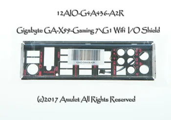 Algne IO I/O Shield BackPlate Blende Konsool Koos LED-Gigabyte GA-X99-Mängude 7\G1 Wifi