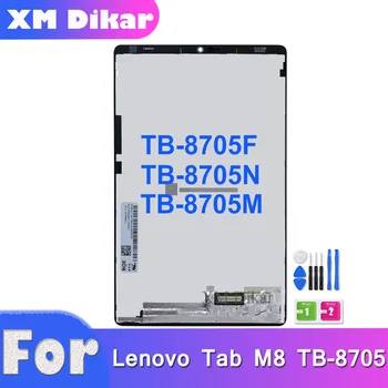 LCD Lenovo Tab M8 FHD TB-8705F TB-8705N TB-8705M TB-8705 LCD Ekraan, Millel on Puutetundlik Täis Assamblee Asendamine Remont Osa