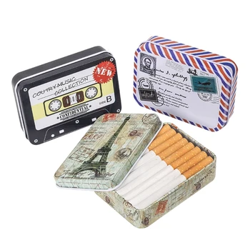 Mini Portable Storage Box Trükitud Metall-Sigareti puhul, esmaabi-Survival Kit Komplektid Ladustamise niiskuskindel Väike