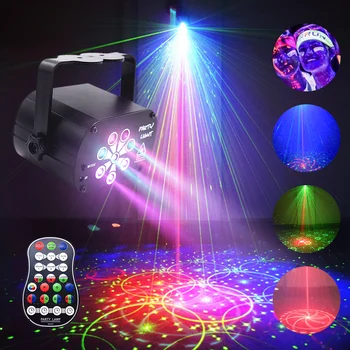 RGB Mini Led DJ Disko, Laserite Valguse Projektor USB LED UV Heli Poole Disco Light Pulm Xmas Sünnipäeva, Halloweeni Pidu dj Kodu