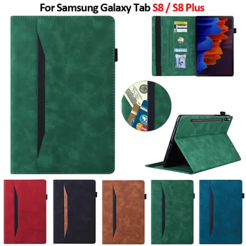 Samsung Tab S8 Pluss Juhul X800 X806 Bussiness Rahakott Seista Kate Galaxy Tab S8 Plus Tab S8 Juhul Coque X700 X706