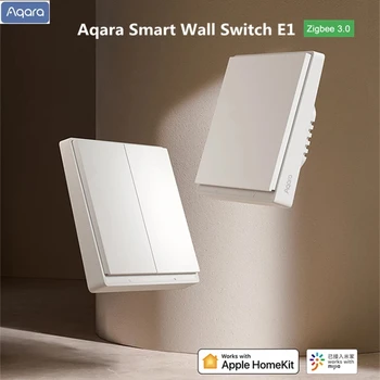 Aqara E1 Seina Lüliti Smart Wireless Switch Zigbee 3.0 Neutraalne Null Tulekahju Traat Valguse Lüliti Tööd Xiaomi MiHome Apple Homekit
