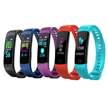 Y5 Smart Wristbands Värvi Ekraani Südame Löögisageduse Monitor Vererõhu Fitness Tracker