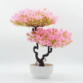 Kunstlik Taimed Bonsai Väike Puu Pot Võltsitud Tehase Kapseldatud Lill Kodus Toas Laua Kaunistamiseks Hotelli Aed Kokkulepe Kaunistused