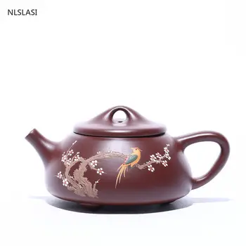 Hiina Tee Yixing pott lilla savi filter Kivi kühvel teekann ilu veekeetja Raw maagi Käsitöö Tee set autentne Seo Guanyin 260ml