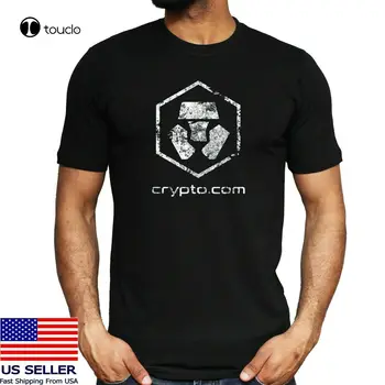 Token Crypto.Com Kett Detsentraliseeritud Rakendamine T-Särk, Must Puuvillane Unisex Tee Särk