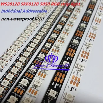 WS2812B SK6812 5050 RGB LED Riba 60led 30LED/M Üksikute Adresseeritavad 5V