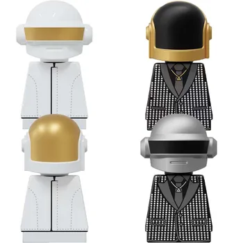 KT1063 Kuulsa Rock Laulja Daft Punk tellised Nukk mini tegevus figuriin Koguda Haridus-ehitusplokid Mänguasjad kingitus lastele