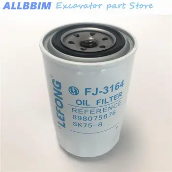 Eest Kobelco SK75-8 75-8 Ekskavaator tarvikud oil filter oil filter element filter element 898075676 kõrge kvaliteediga tarvikud