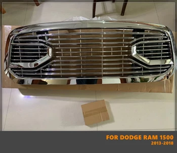 Hea Kvaliteediga ABS Ees Keskel Grill Racing Grillid Täis Kvaliteetne Kroomitud Sobib Dodge Ram 1500 2013-2018