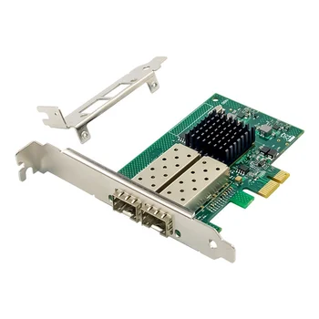 82576EB PCI-E X1 Gigabit Server Võrgu Kaart Dual-Port SFP Fiiberoptiline Võrk Kaardi E1G42EF Kiudaineid Võrgu Kaart