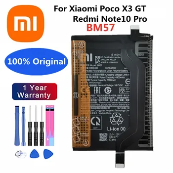 Kvaliteetne 100% Originaal Xiao Mi BM57 Aku Xiaomi Poco X3 GT / Redmi Note10 Pro 5000mAh Telefoni Akud Aku Bateria