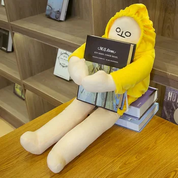 18cm naljakas WOONGJANG nukk kollane banaan mees palus mänguasi korea populaarne animatsiooni mugavuse nukk lastele, beebi sünnipäeva kingitus