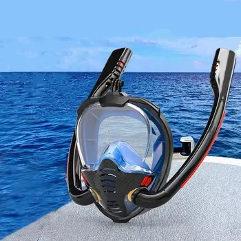 Full Face Mask, Hingamistoru koos Anti-Fog Purgis 180-Kraadine Panoraam HD Vaadata Snorkeling Mask Anti-Leak Kuiv Seatud Täiskasvanud ja Lapsed