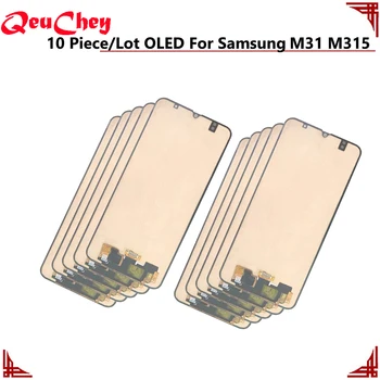 10 tk/Palju OLED Samsung Galaxy M31 M315 M315F SM-M315F LCD Ekraan-Monitor Mudule Puutetundlik Andur Assamblee