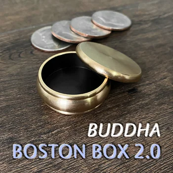 Buddha Boston Kasti 2.0 + Pool Dollari Mustkunsti Trikk Rekvisiidid Shell Lähedalt Illusioone, Mentalism Mündi Tungida Kaovad Magia
