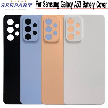 Samsung Galaxy A53 5G Aku tagakaas Ukse Asendamine Eluaseme Remont Osade Puhul SM-A536B Aku Kaas Koos Logo