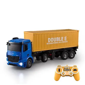 RC Container Truck Suur puldiga Simulatsiooni Auto Koos LED-Inseneri Auto Elektrooniline Haagise Sissenõutavaks Sõiduki Mänguasi Poiss Kingitus