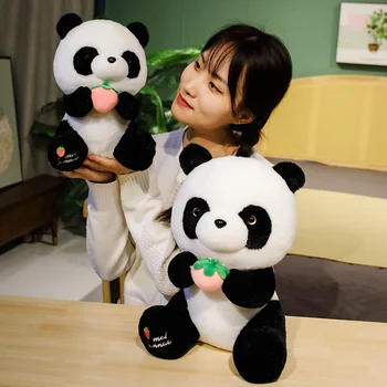 28-45CM Uus Palus Panda Mänguasjad Armas Padi Panda Maasika Täidisega Pehme Looma-Karu Tore Sünnipäeva Kingitus Lastele