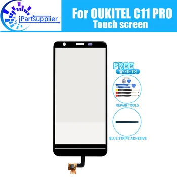 5.45 tolli OUKITEL C11 PRO Touch Ekraani Klaas 100% Garantii, Originaal Digitizer Klaasist Paneel, Touch Asendaja C11 PRO