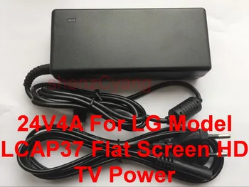 10TK 24V 4A kõrge kvaliteedi AC Adapter LG Mudel LCAP37 Korter Ekraani HD TV Toide Laadija+AC kaabel