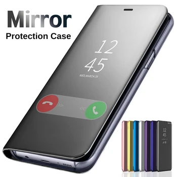 Eest Xiaomi Poco M5S Juhul, Smart Mirror Clear View Klapp Seista Telefoni Puhul Poco M5S 4G M5 S M5S 6.43