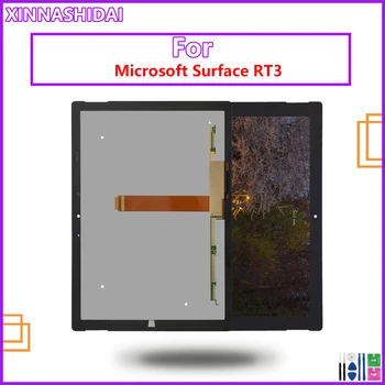 100% testitud Tablett LCD Asendaja Microsoft Surface 3 RT 1645 LCD Ekraan Puutetundlik Assamblee Pind RT3 1657 LCD