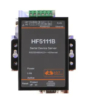 HF5111BSerial RS232, RJ45 485422 muundamise Ethernet Serial Port Server tööstus piksekaitse